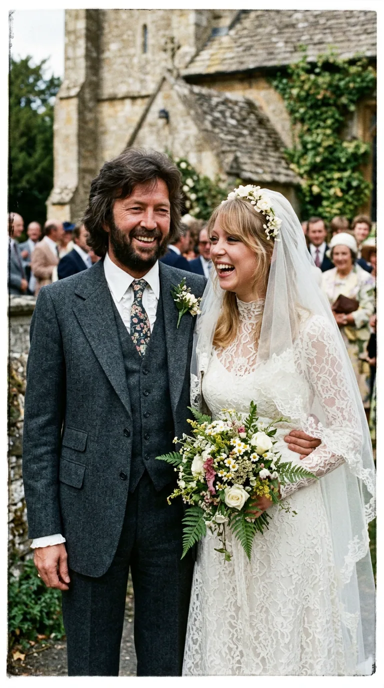 Boda de Eric Clapton y Pattie Boyd en 1979