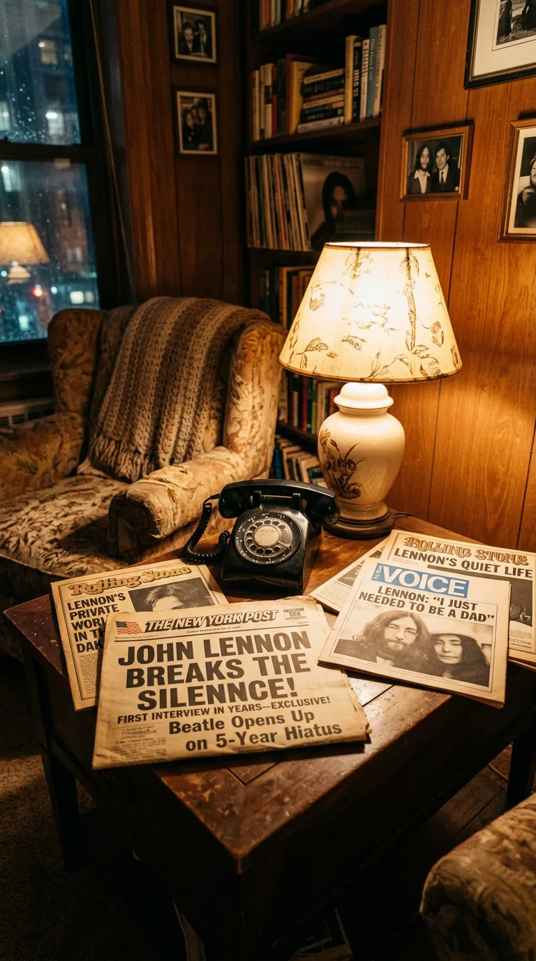 Teléfono en el apartamento del Dakota y prensa sensacionalista de los años setenta