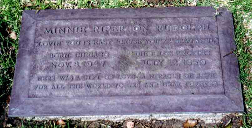 Epitafio de Minnie Riperton en Westwood Memorial