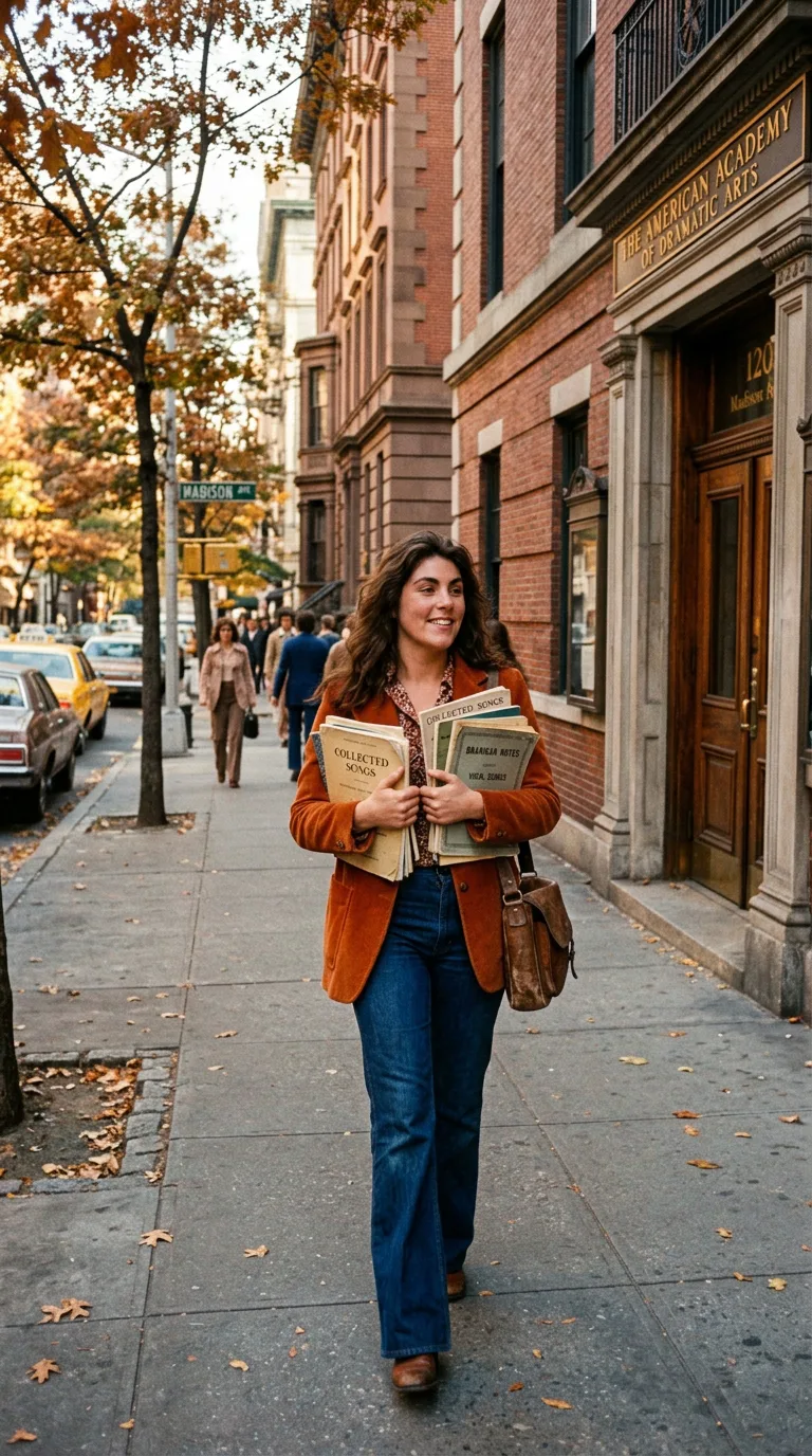 Joven Laura Branigan en Manhattan