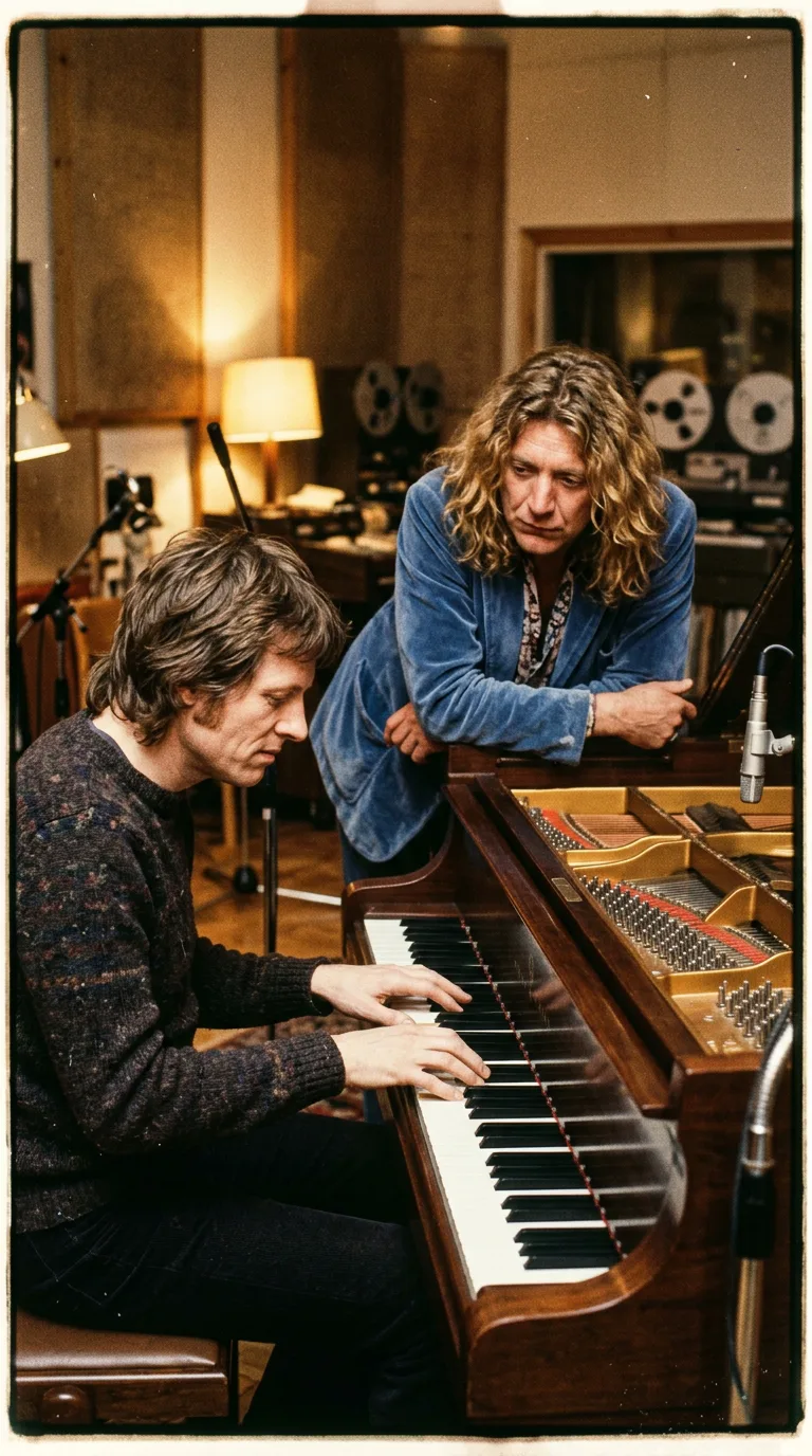 John Paul Jones al piano en Polar Studios