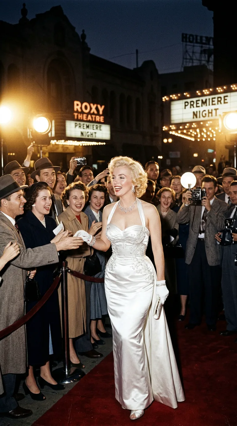 Marilyn Monroe en una premiere