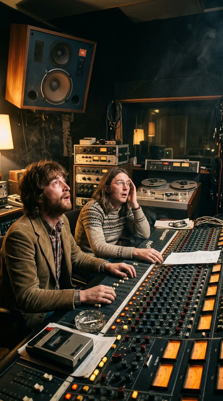 Los ingenieros de sonido petrificados frente a los VU meters