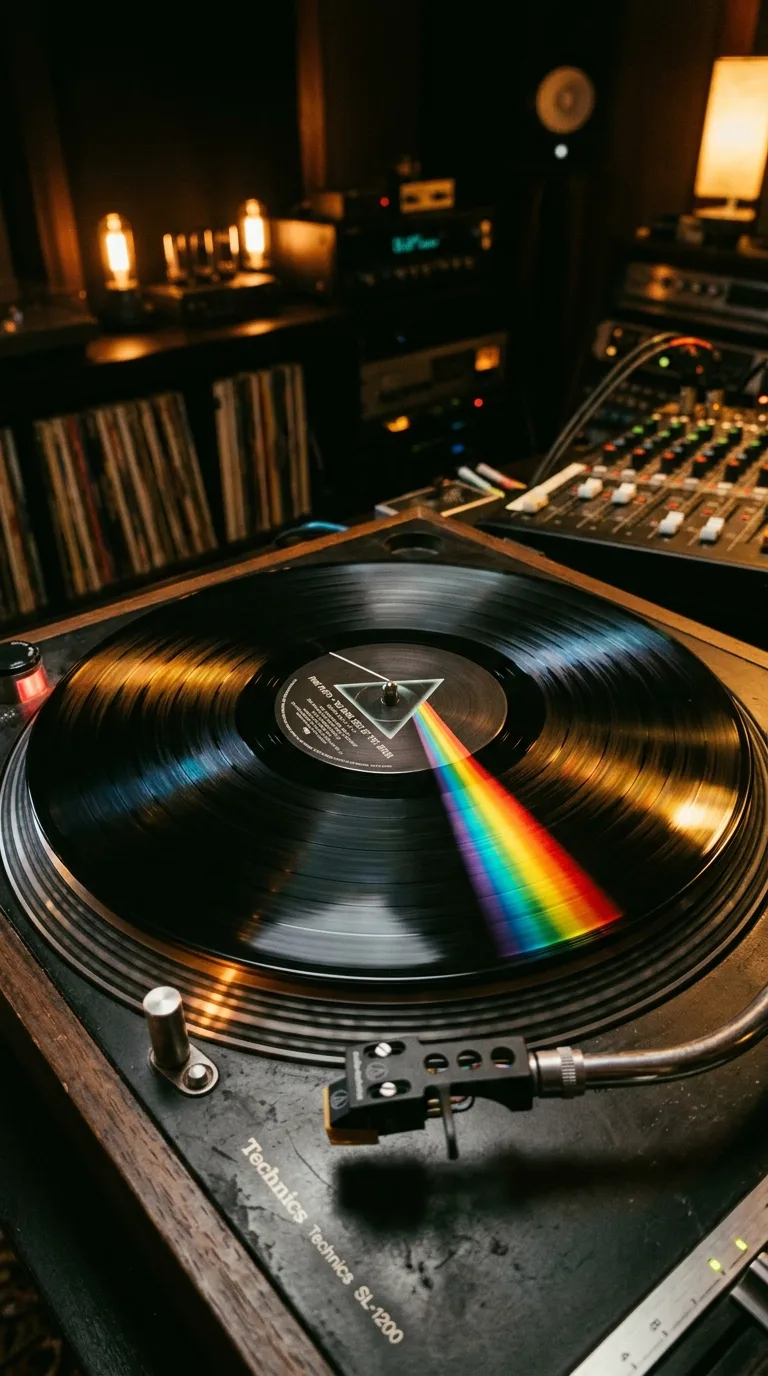 El prisma y el vinilo de Dark Side
