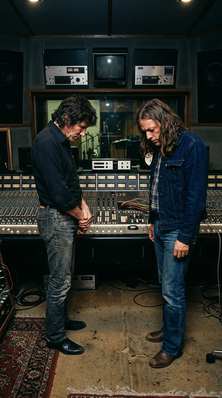 Waters y Gilmour conmovidos en la consola