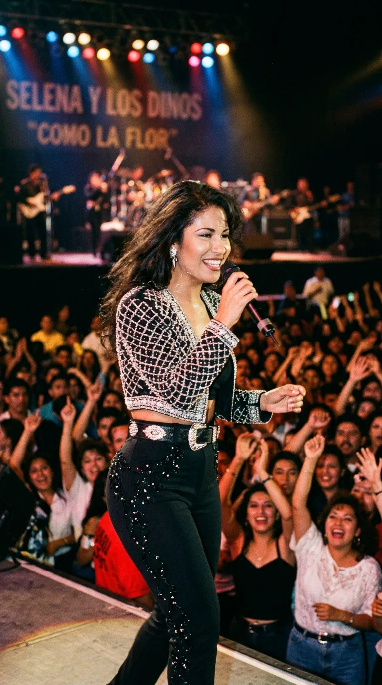 Selena Quintanilla en el escenario
