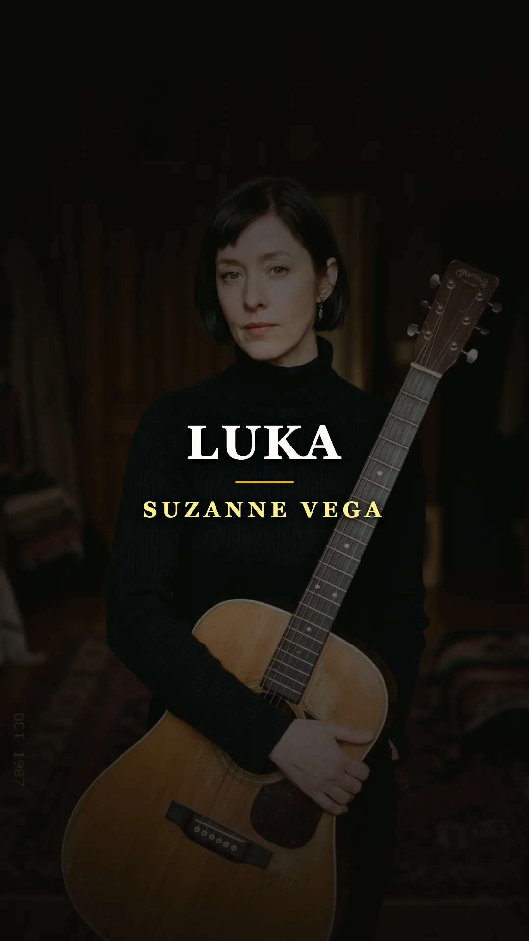 Portada Acordes Ocultos - Luka de Suzanne Vega