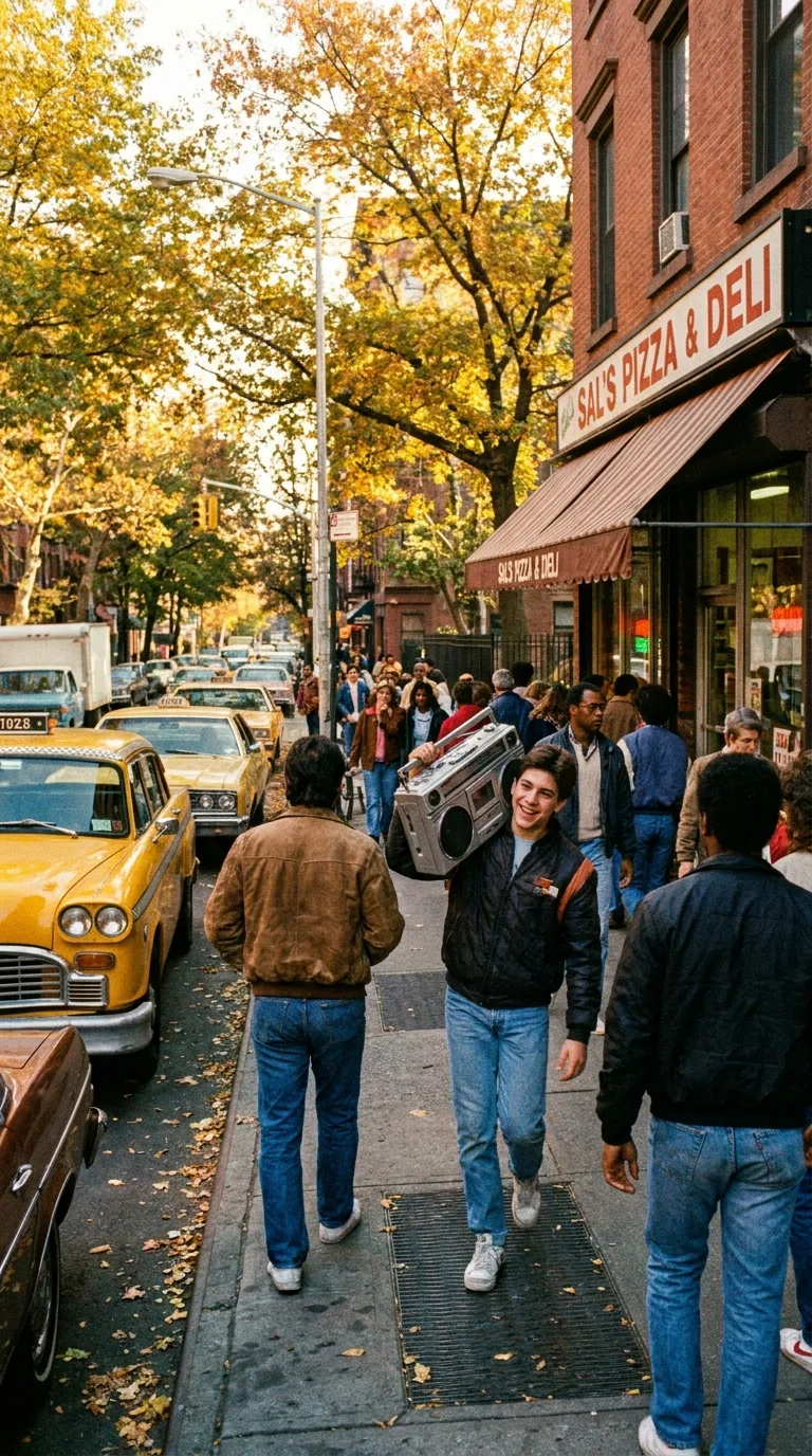 Las calles de Nueva York en 1987 y el brillo de la radio