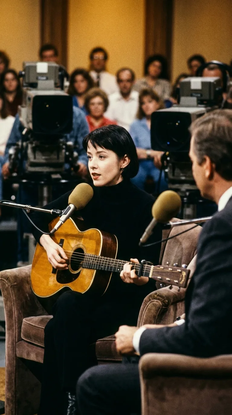 Suzanne Vega en la televisión estadounidense en 1987