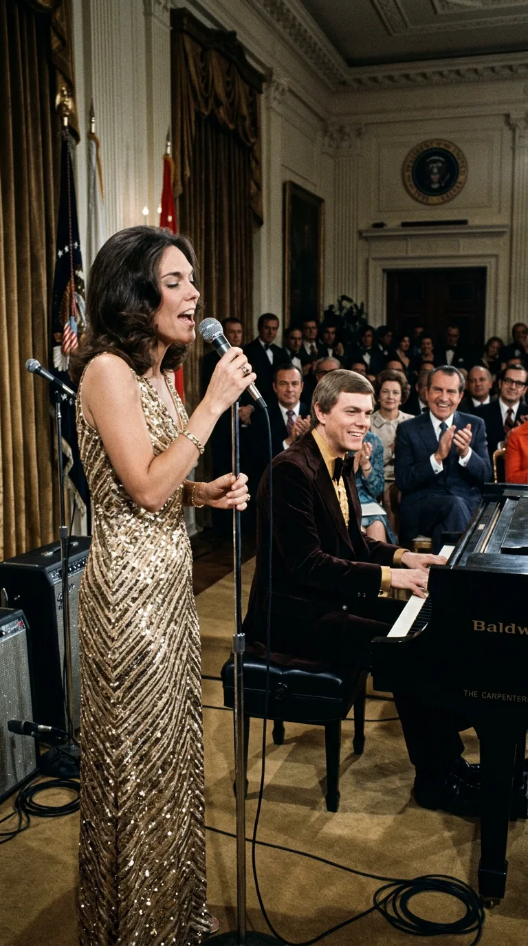 The Carpenters en la Casa Blanca con Richard Nixon