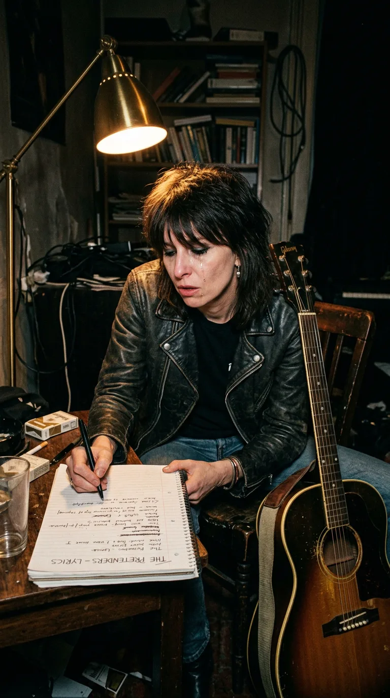 Chrissie Hynde frente al micrófono en AIR Studios
